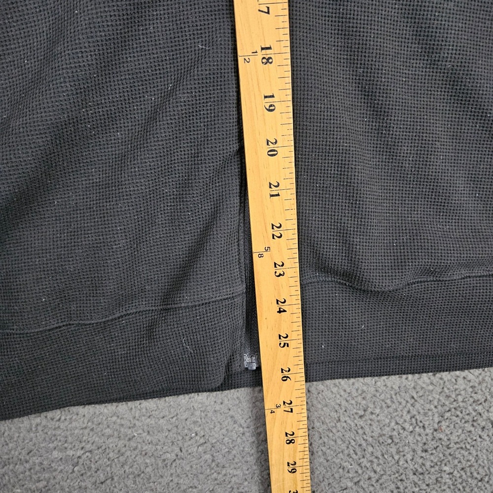 Lululemon Shift Stitch Hoodie Men's Medium Black Waffle Knit Full‎ Zip LM3BY4S - Picture 5 of 8